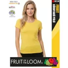 Fruit of the Loom VALUEWEIGHT YELLOW pamut női póló - 165g/m2