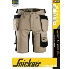 Snickers ALLROUNDWORK WHITE strech slim fit prémium lengőzsebes rövidnadrág - munkaruha