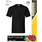Fruit of the Loom ICONIC 195 BLACK finompamut férfi póló - 195g/m2