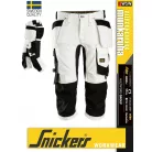Snickers ALLROUNDWORK WHITE strech slim fit prémium rövidnadrág - munkaruha