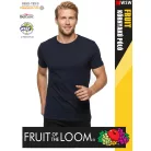 Fruit of the Loom ICONIC 150 HEATHERNAVY finompamut férfi póló - 150g/m2
