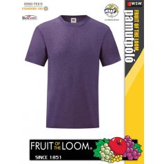   Fruit of the Loom ICONIC 150 HEATHERPURPLE finompamut férfi póló - 150g/m2