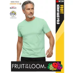   Fruit of the Loom ICONIC 150 NEONMINT finompamut férfi póló - 150g/m2