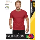 Fruit of the Loom ICONIC 150 RED finompamut férfi póló - 150g/m2