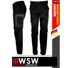   .Engelbert Strauss CONCRETE BLACK LIGHT elasztikus szakadásálló stretch munkanadrág - munkaruha
