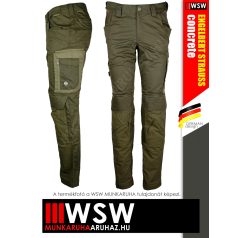  .Engelbert Strauss CONCRETE MUDGREEN LIGHT elasztikus szakadásálló stretch munkanadrág - munkaruha