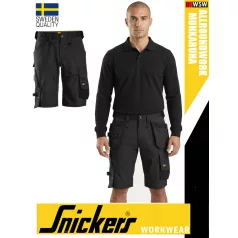   Snickers ALLROUNDWORK BLACK technikai kopásbiztos strech rövidnadrág - munkaruha