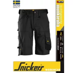   Snickers ALLROUNDWORK BLACK technikai kopásbiztos strech rövidnadrág - munkaruha