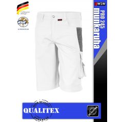   Qualitex PRO 245 WHITEGREY prémium technikai rövidnadrág - munkaruha
