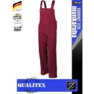 Qualitex FAVORIT 320 BURGUNDY extra kopásálló pamut kantáros munkanadrág - munkaruha