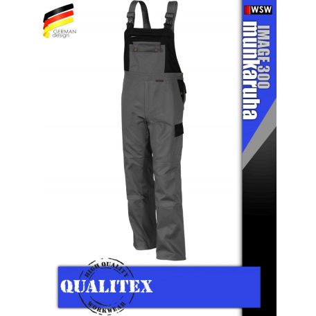 Qualitex IMAGE 300 GREYBLACK prémium kantáros nadrág - munkaruha
