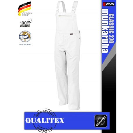Qualitex CLASSIC 270 ROYAL pamut kantáros nadrág - munkaruha