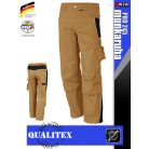 Qualitex PRO 245 BEIGEBLACK prémium technikai deréknadrág - munkaruha