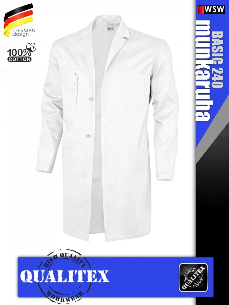 Salopette Basic Qualitex 100% Coton | 240 G/M² - Taille 42 Jusqu'à 110