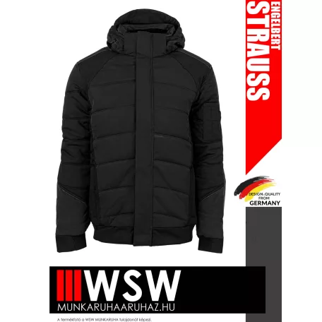 .Engelbert Strauss VISION BLACK technikai softshell strech kabát - munkaruha