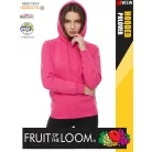  Fruit of the Loom HOODED FUCHSIA pamutgazdag női kapucnis pulóver - 260g/m2