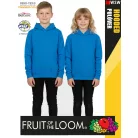 Fruit of the Loom HOODED AZUREBLUE pamutgazdag gyerek unisex kapucnis pulóver - 260g/m2