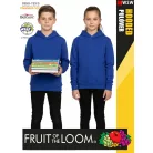 Fruit of the Loom HOODED ROYALBLUE pamutgazdag gyerek unisex kapucnis pulóver - 260g/m2
