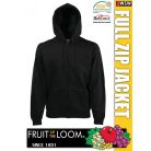 Fruit of the Loom HOODED JACKET férfi kardigán - pulóver