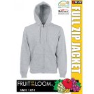 Fruit of the Loom HOODED JACKET férfi kardigán - pulóver