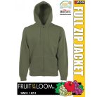 Fruit of the Loom HOODED JACKET férfi kardigán - pulóver