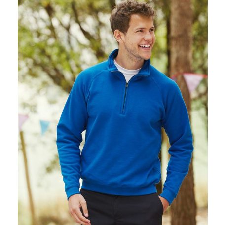 Fruit of the Loom ZIP NECK pulóver