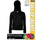 Fruit of the Loom Lady Fit HOODED JACKET kardigán - pulóver