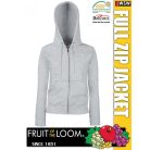 Fruit of the Loom Lady Fit HOODED JACKET kardigán - pulóver