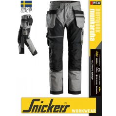   Snickers RUFFWORK GREY canvas+ technikai pamutgazdag lengőzsebes deréknadrág - munkaruha