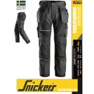 Snickers RUFFWORK STEELGREY canvas+ technikai pamutgazdag lengőzsebes deréknadrág - munkaruha