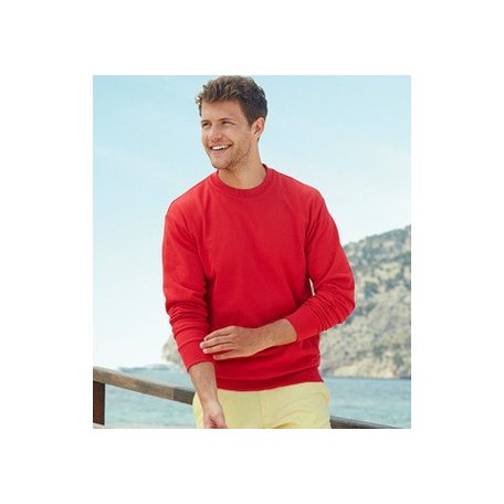 Fruit of the Loom LIGHTWEIGHT SET-IN férfi pulóver -munkaruha