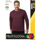 Fruit of the Loom HOODED BURGUNDY pamutgazdag férfi környakas pulóver - 280g/m2