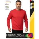 Fruit of the Loom HOODED RED pamutgazdag férfi környakas pulóver - 280g/m2