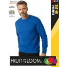Fruit of the Loom HOODED ROYALBLUE pamutgazdag férfi környakas pulóver - 280g/m2