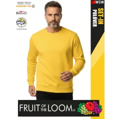   Fruit of the Loom HOODED SUNFLOWER pamutgazdag férfi környakas pulóver - 280g/m2