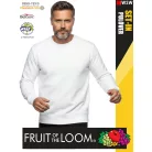 Fruit of the Loom HOODED WHITE pamutgazdag férfi környakas pulóver - 280g/m2