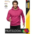  Fruit of the Loom HOODED FUCHSIA pamutgazdag férfi kapucnis pulóver - 260g/m2