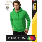  Fruit of the Loom HOODED HEATHERGREEN pamutgazdag férfi kapucnis pulóver - 260g/m2