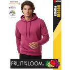  Fruit of the Loom HOODED HEATHERRED pamutgazdag férfi kapucnis pulóver - 260g/m2