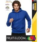  Fruit of the Loom HOODED HEATHERROYAL pamutgazdag férfi kapucnis pulóver - 260g/m2