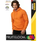  Fruit of the Loom HOODED ORANGE pamutgazdag férfi kapucnis pulóver - 260g/m2