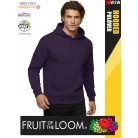  Fruit of the Loom HOODED PURPLE pamutgazdag férfi kapucnis pulóver - 260g/m2