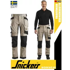  Snickers ALLROUNDWORK KHAKI strech slim fit prémium lengőzsebs deréknadrág - munkaruha