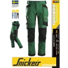 Snickers ALLROUNDWORK KHAKI strech slim fit prémium lengőzsebs deréknadrág - munkaruha