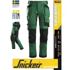Snickers ALLROUNDWORK KHAKI strech slim fit prémium lengőzsebs deréknadrág - munkaruha