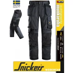   Snickers ALLROUNDWORK STEELGREY technikai kopásbiztos strech lengőzsebes deréknadrág - munkaruha