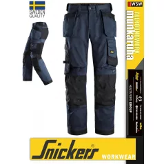   Snickers ALLROUNDWORK NAVY technikai kopásbiztos strech lengőzsebes deréknadrág - munkaruha