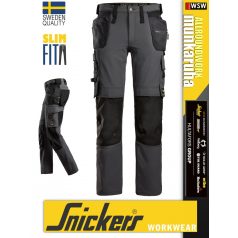   Snickers ALLROUNDWORK STEELGREY technikai slim fit kopásbiztos strech lengőzsebes deréknadrág - munkaruha