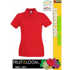   Fruit of the Loom PREMIUM LADYFIT piqué galléros női póló
