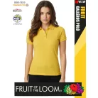 Fruit of the Loom PREMIUM SUNFLOWER piqué 100% pamut női galléros póló - 180g/m2
